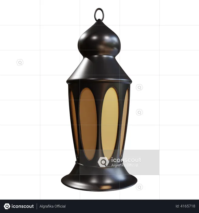 Lantern  3D Illustration