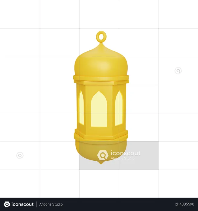 Lantern  3D Illustration