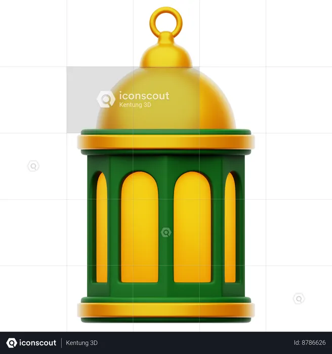 Lanterna árabe  3D Icon