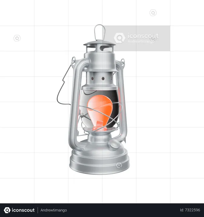 Lanterna de acampamento  3D Icon