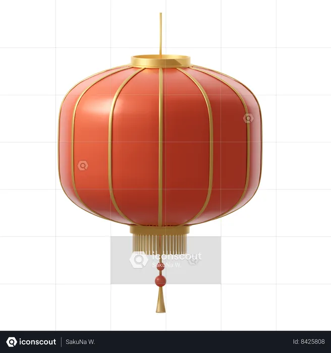 Lanterne chinoise  3D Icon