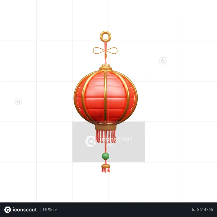 Lanterne chinoise  3D Icon