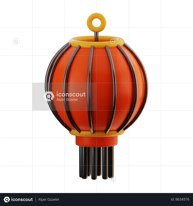 Lanterne chinoise  3D Icon