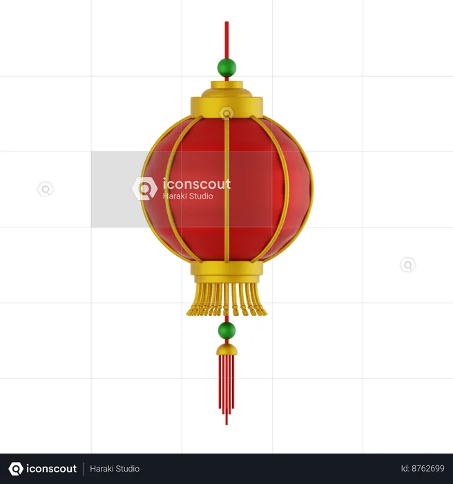 Lanterne chinoise  3D Icon