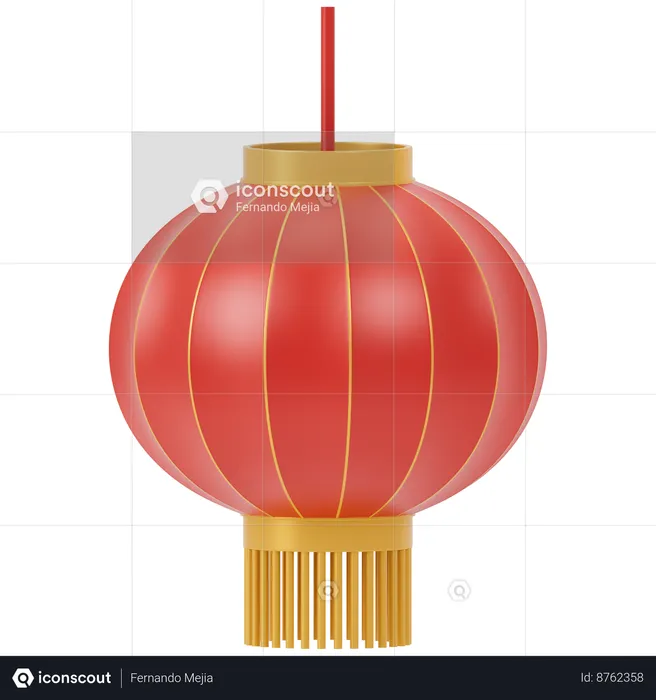 Lanterne chinoise  3D Icon