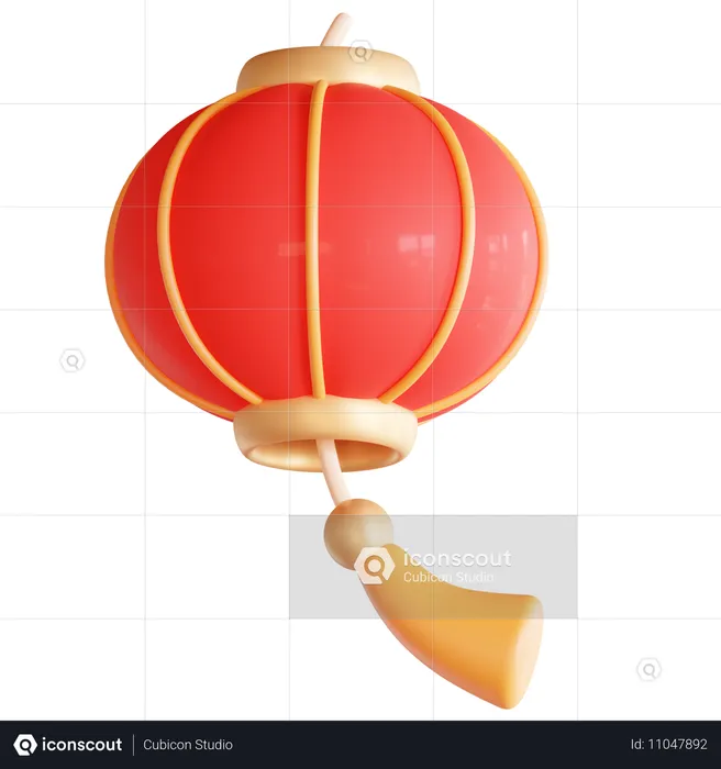 Lanterne chinoise  3D Icon