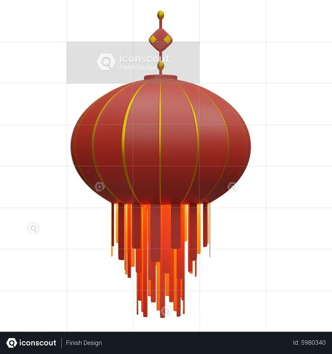 Lanterne chinoise  3D Icon