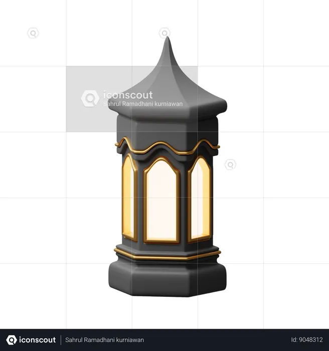 Lanterne islamique  3D Icon