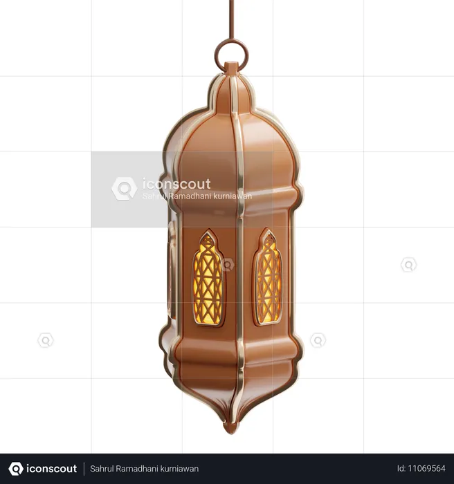 Lanterne islamique  3D Icon