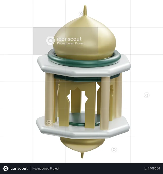 Lanterne islamique  3D Icon