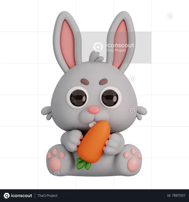 Lapin  3D Icon