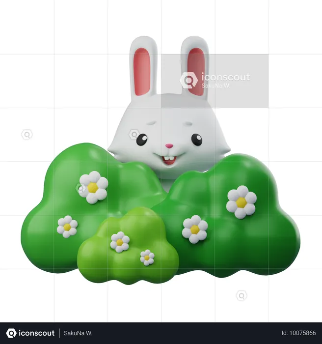 Lapin caché  3D Icon