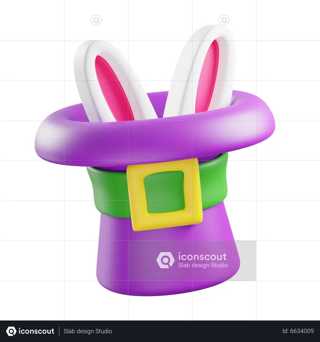 Magie du lapin  3D Icon