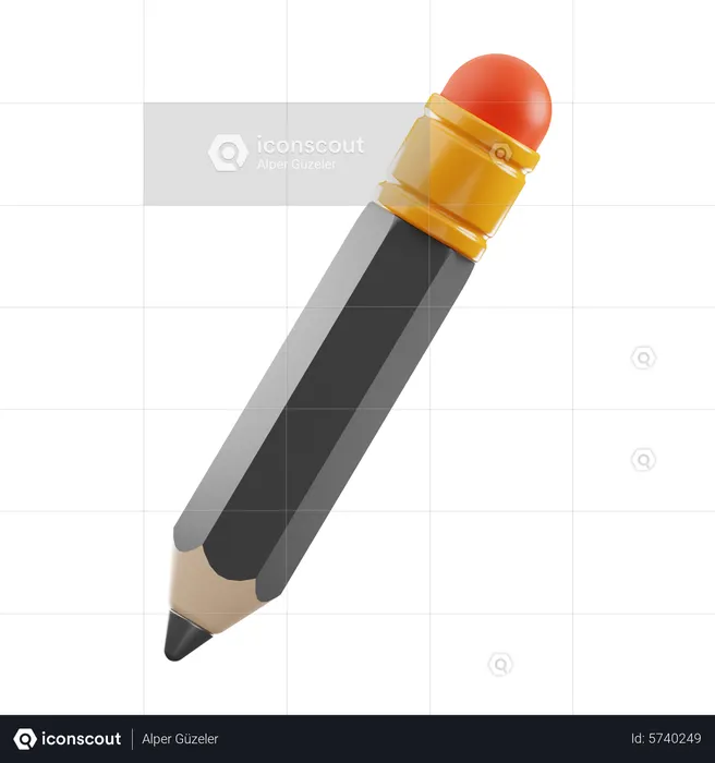 Lápiz  3D Icon