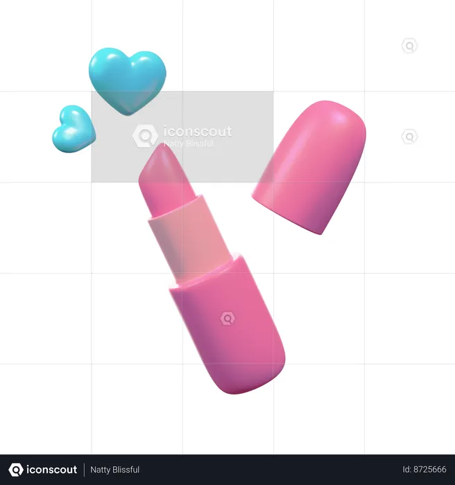 Lápiz labial  3D Icon