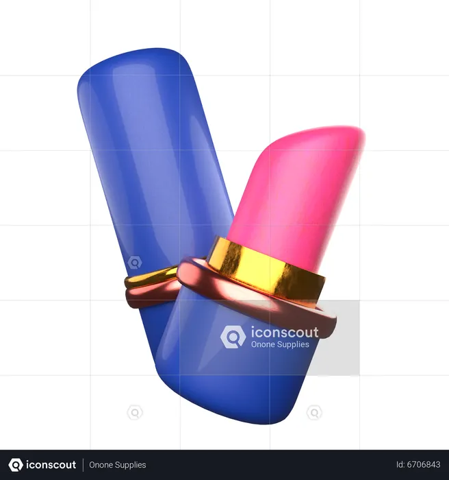 Lápiz labial  3D Icon