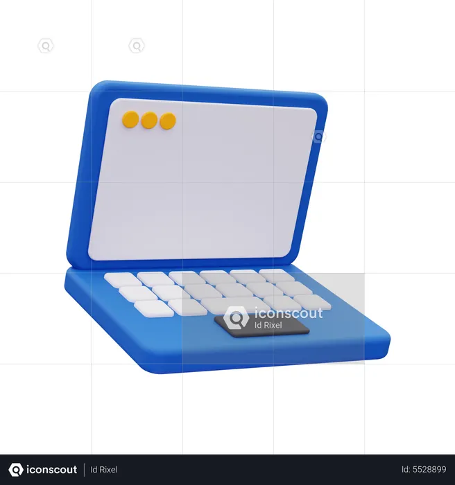 Laptop  3D Icon