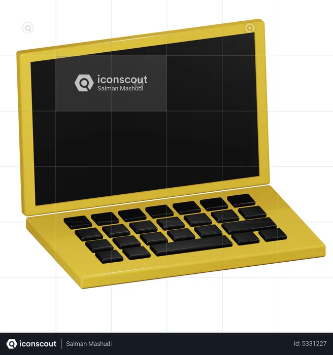 Laptop  3D Icon