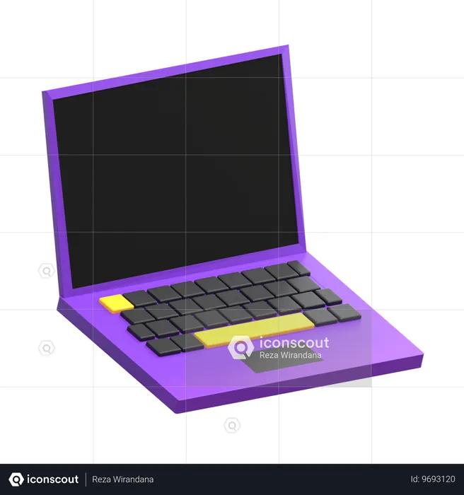 Laptop  3D Icon