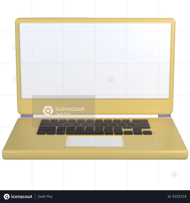 Laptop  3D Icon