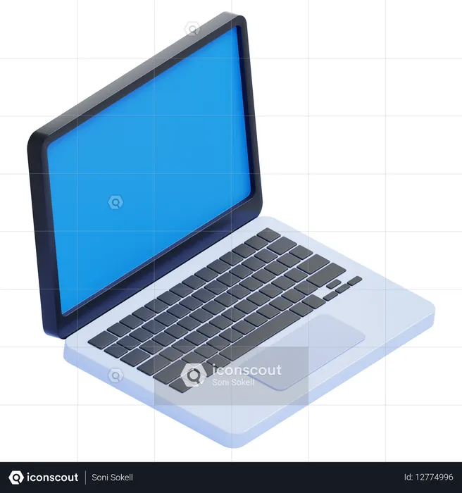 Laptop  3D Icon