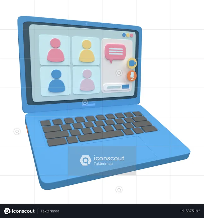 Laptop  3D Icon