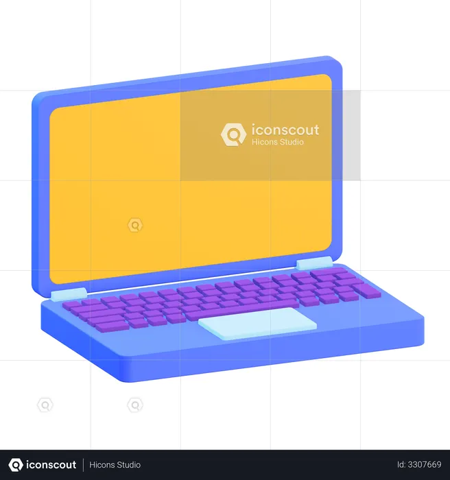 Laptop  3D Illustration