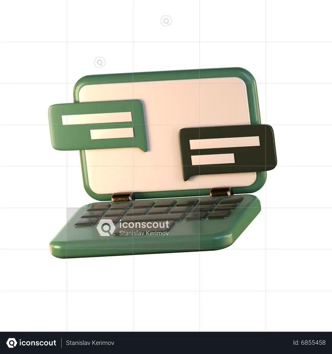 Computador portátil  3D Icon