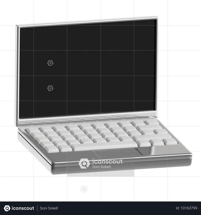 노트북 컴퓨터  3D Icon