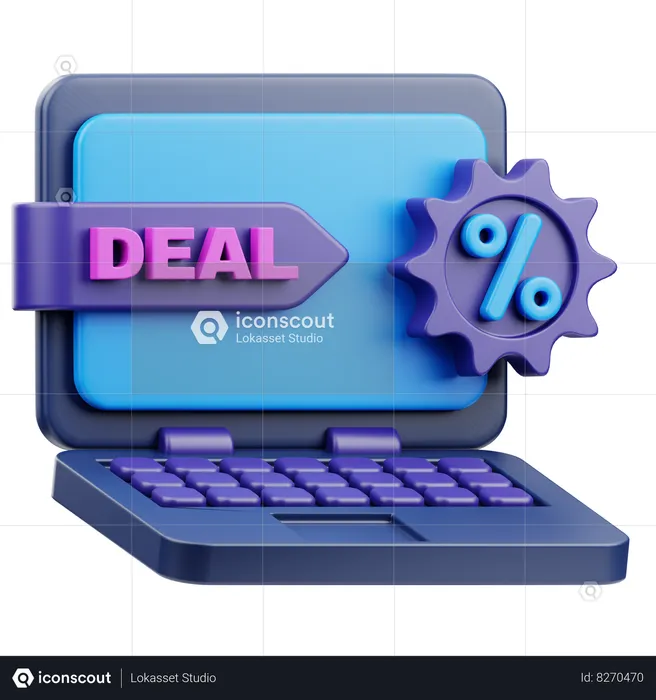 Laptop Deals  3D Icon