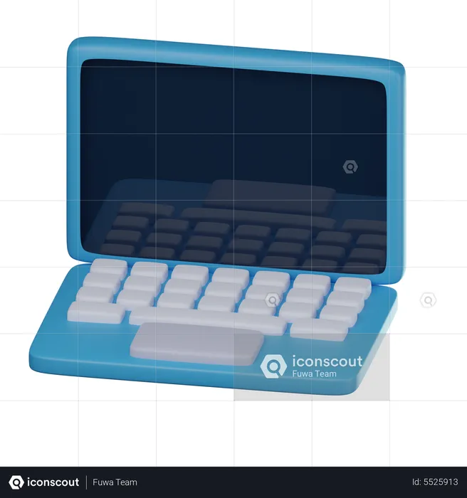 Laptop Deisgn  3D Icon