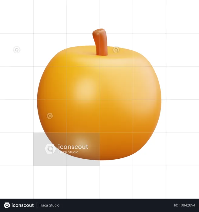 Laranja  3D Icon