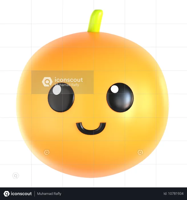 Laranja  3D Icon