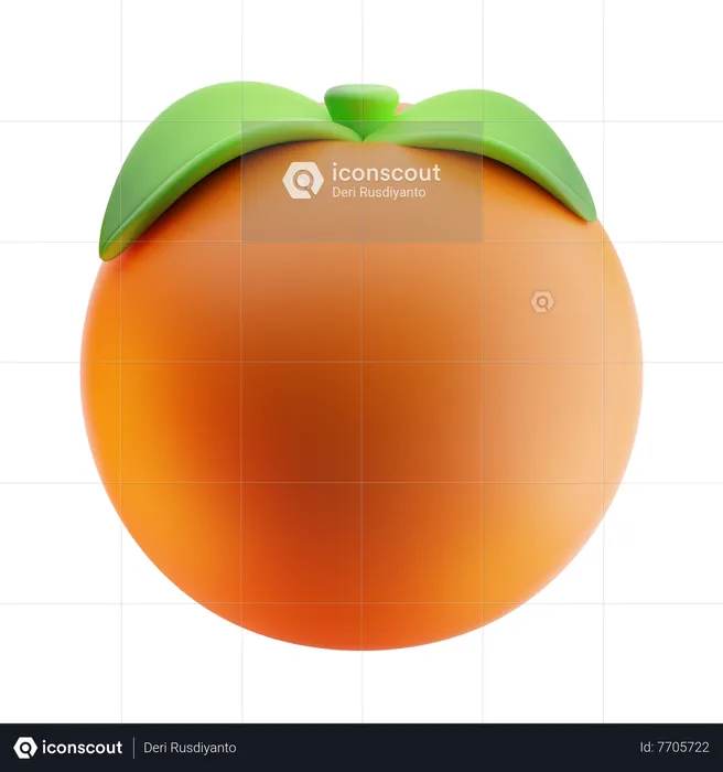 Laranja  3D Icon