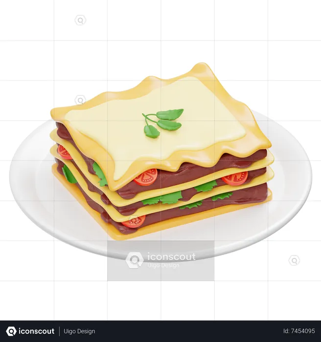 Lasagne  3D Icon