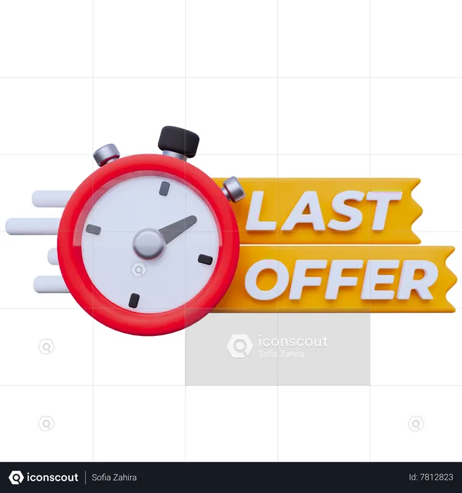 Last Offer  3D Icon