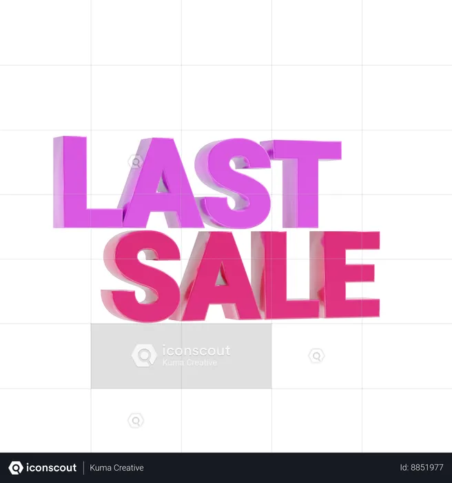 Last sale  3D Icon