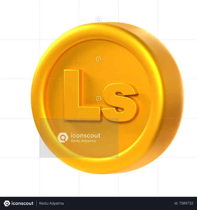 Lat Coin  3D Icon