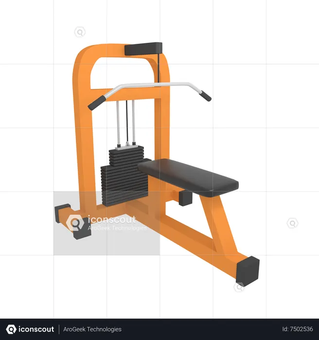 Lat pull down  3D Icon