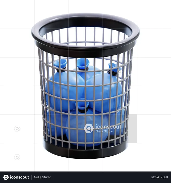 Cesto de lixo  3D Icon