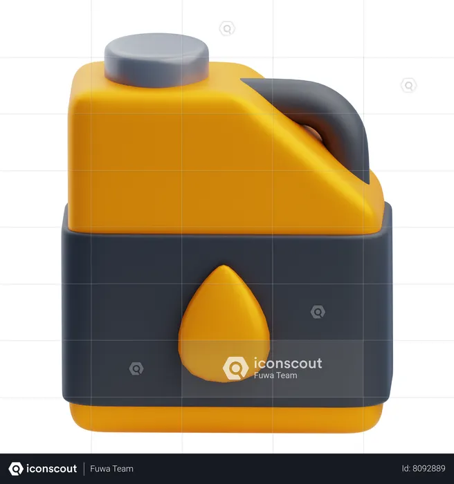 Lata de óleo  3D Icon
