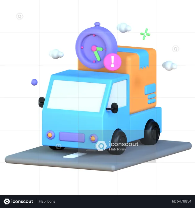 Late Delivery  3D Icon