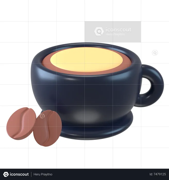 Latte Art  3D Icon