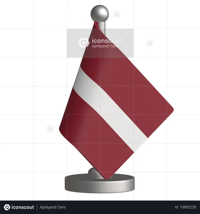 Latvia  3D Icon