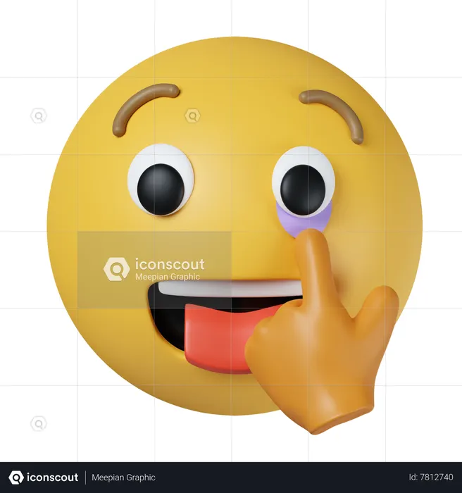 Laugh Emoji 3D Icon