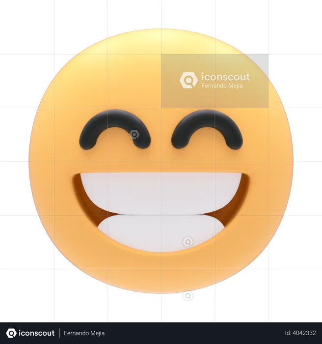Laugh Emoji 3D Icon
