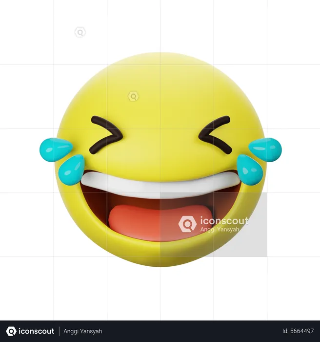 Laugh Emoji 3D Icon