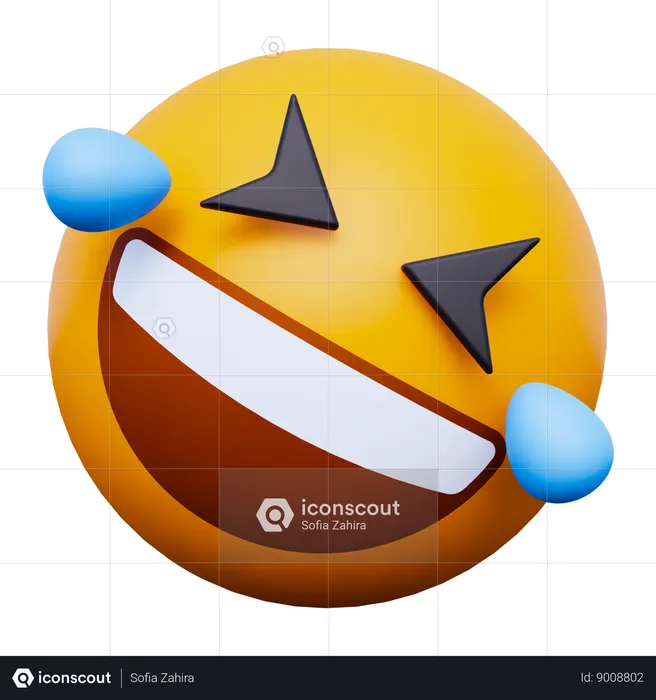 Laugh Emoji Emoji 3D Icon