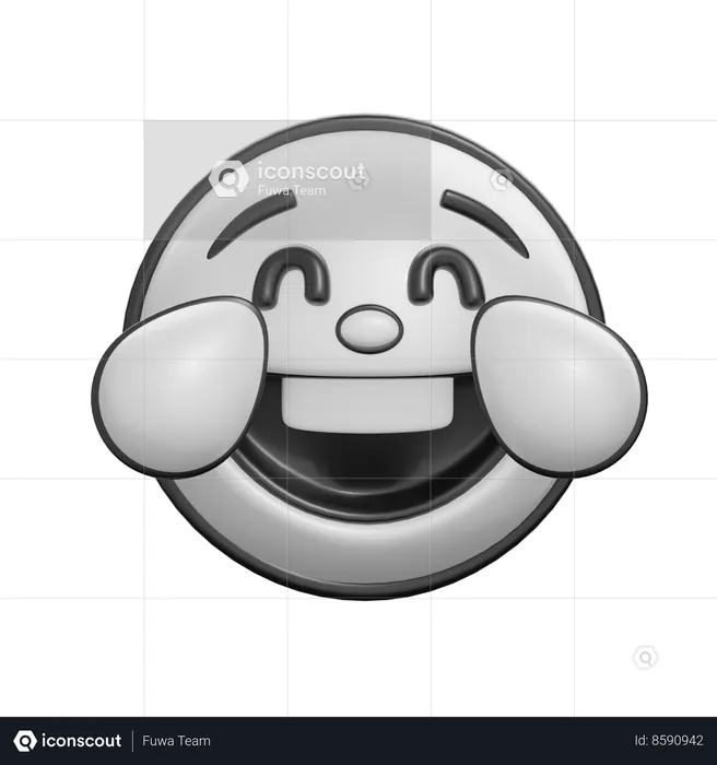 Laugh Face With Tears Of Joy Emoji 3D Icon