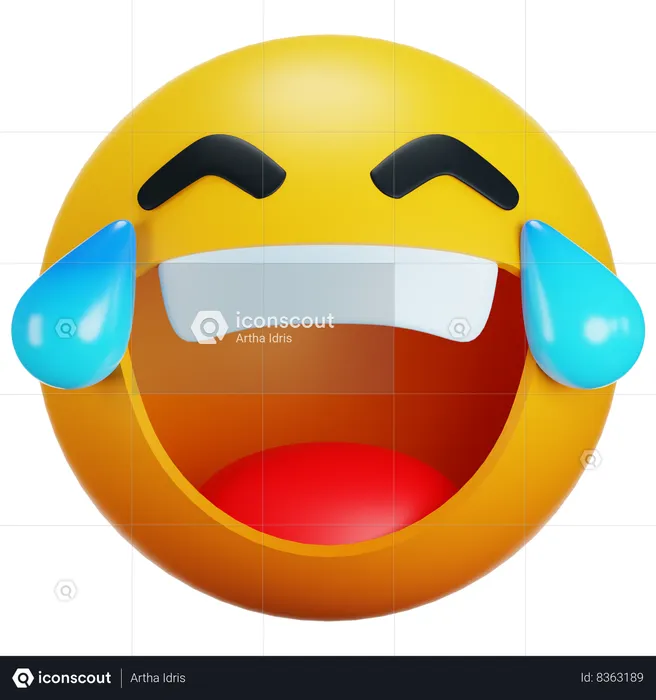 Laughing Emoji 3D Icon